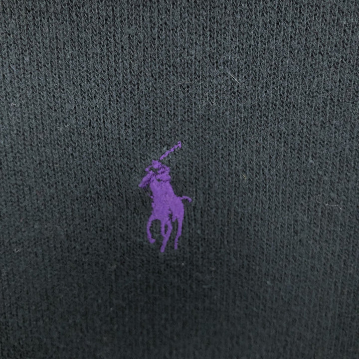 Ralph Lauren POLO by Ralph Lauren Half-Zip Sweatshirt, Men's XL cotton black type Vintage Second Hand