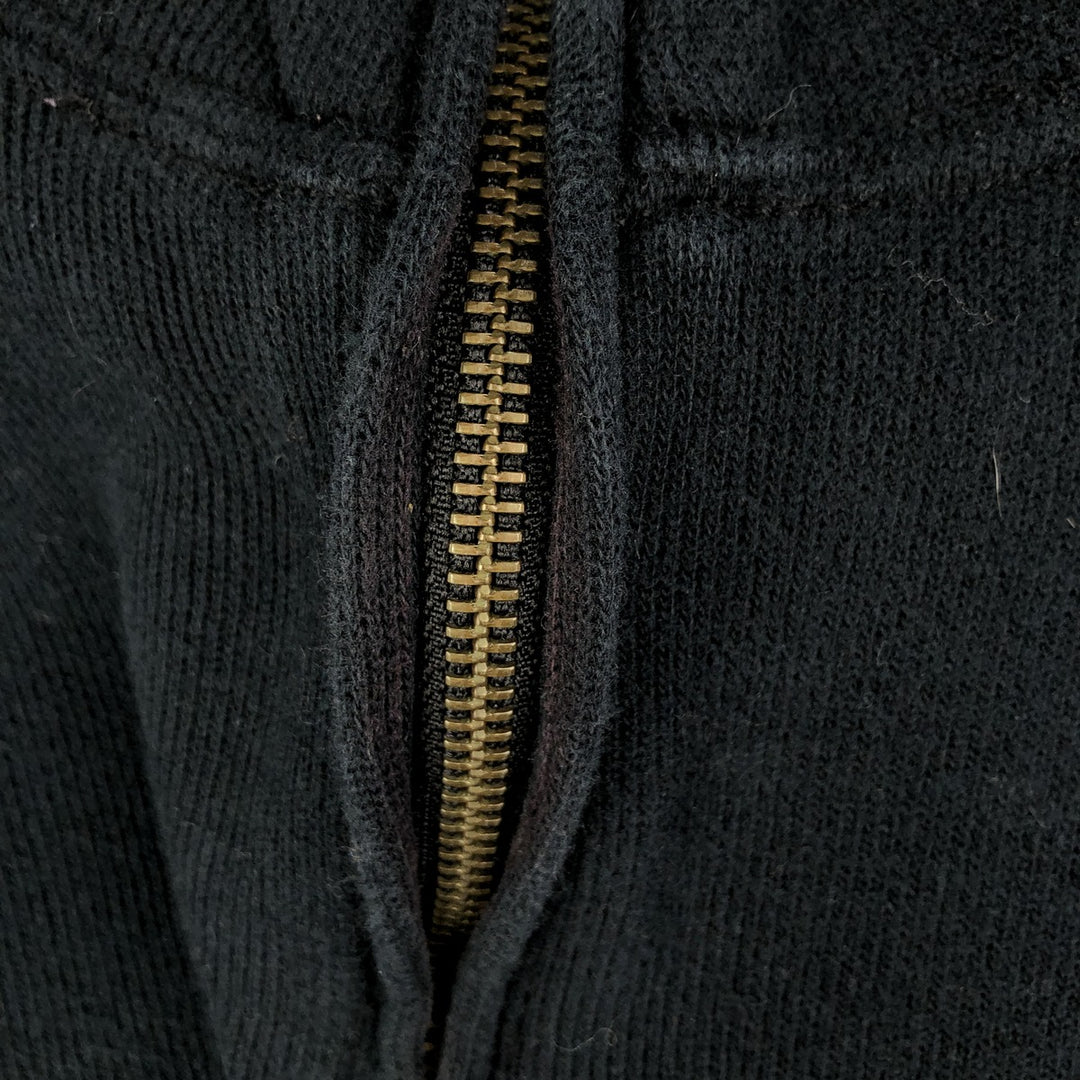 Ralph Lauren POLO by Ralph Lauren Half-Zip Sweatshirt, Men's XL cotton black type Vintage Second Hand