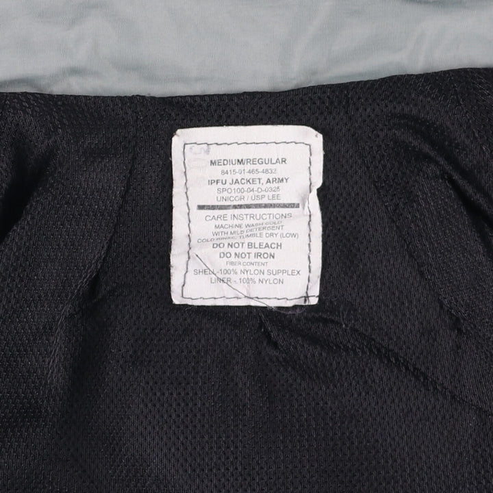 2000'S US Army IPFU Training Jacket, Nylon Jacket, Made in USA, Medium Nylon gray type Vintage Second Hand