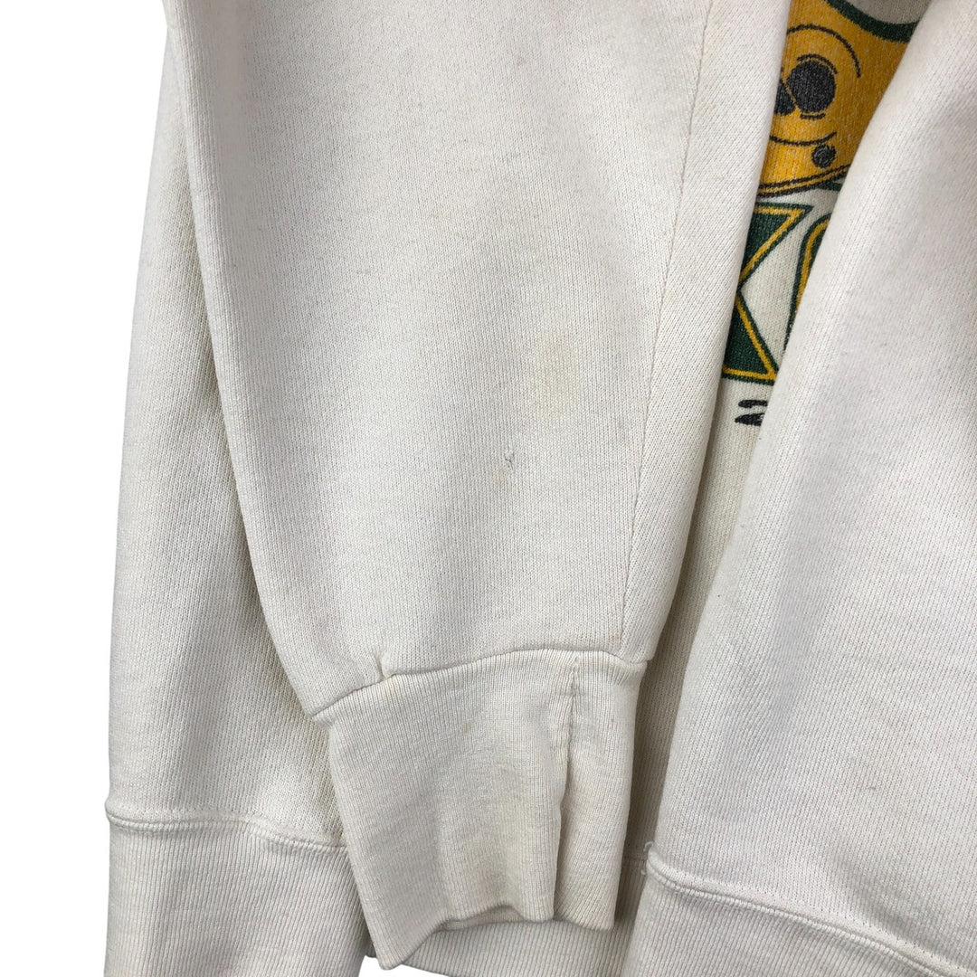 Vintage 90'S DELTA NFL Green Bay Packers Print Sweatshirt, Made in USA, Men's Size L cotton unbleached Vintage Second Hand