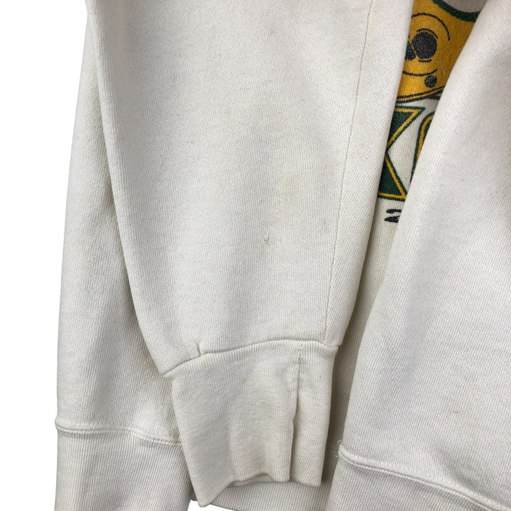 Vintage 90'S DELTA NFL Green Bay Packers Print Sweatshirt, Made in USA, Men's Size L cotton unbleached Vintage Second Hand