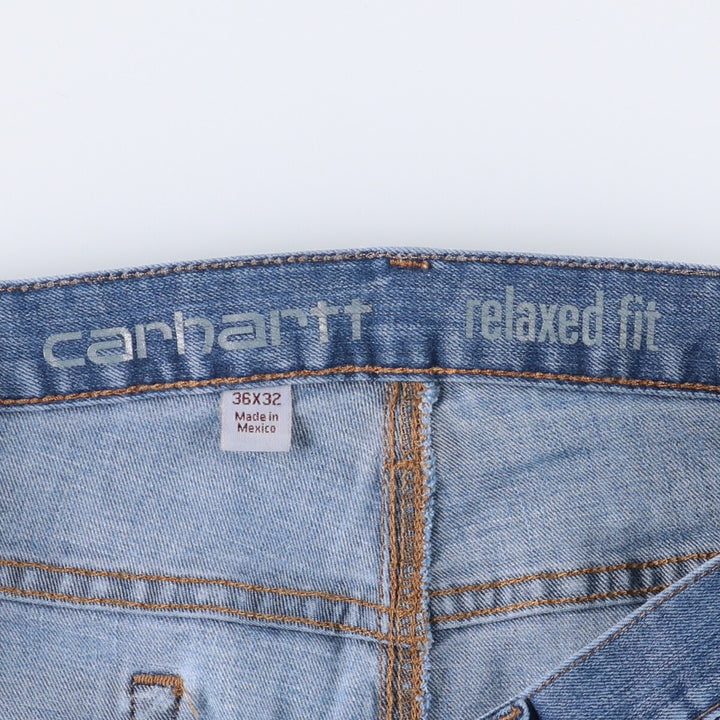 Carhartt Relaxed Fit Tapered Denim Pants for Men, W37 cotton blue type Vintage Second Hand