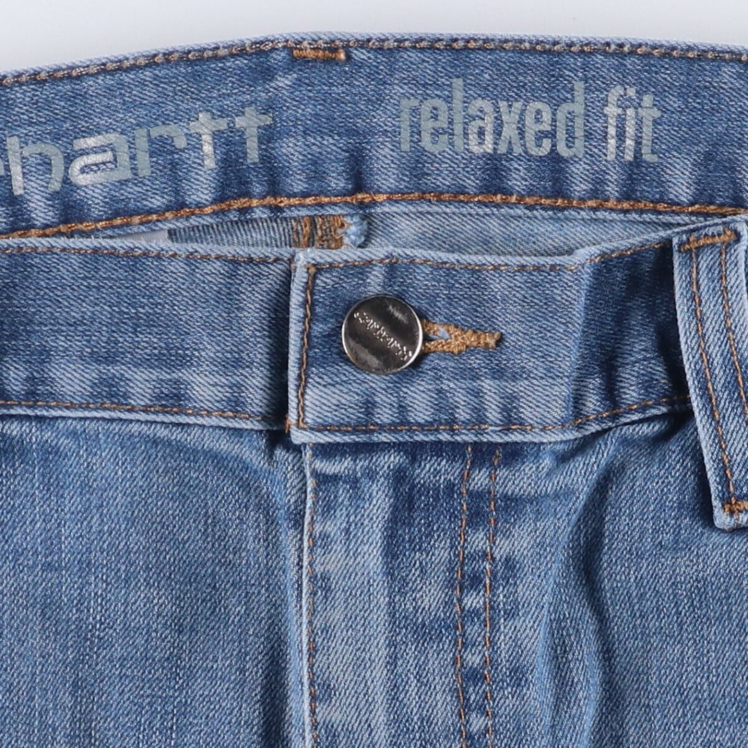 Carhartt Relaxed Fit Tapered Denim Pants for Men, W37 cotton blue type Vintage Second Hand