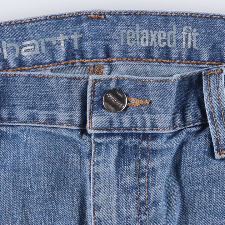 Carhartt Relaxed Fit Tapered Denim Pants for Men, W37 cotton blue type Vintage Second Hand