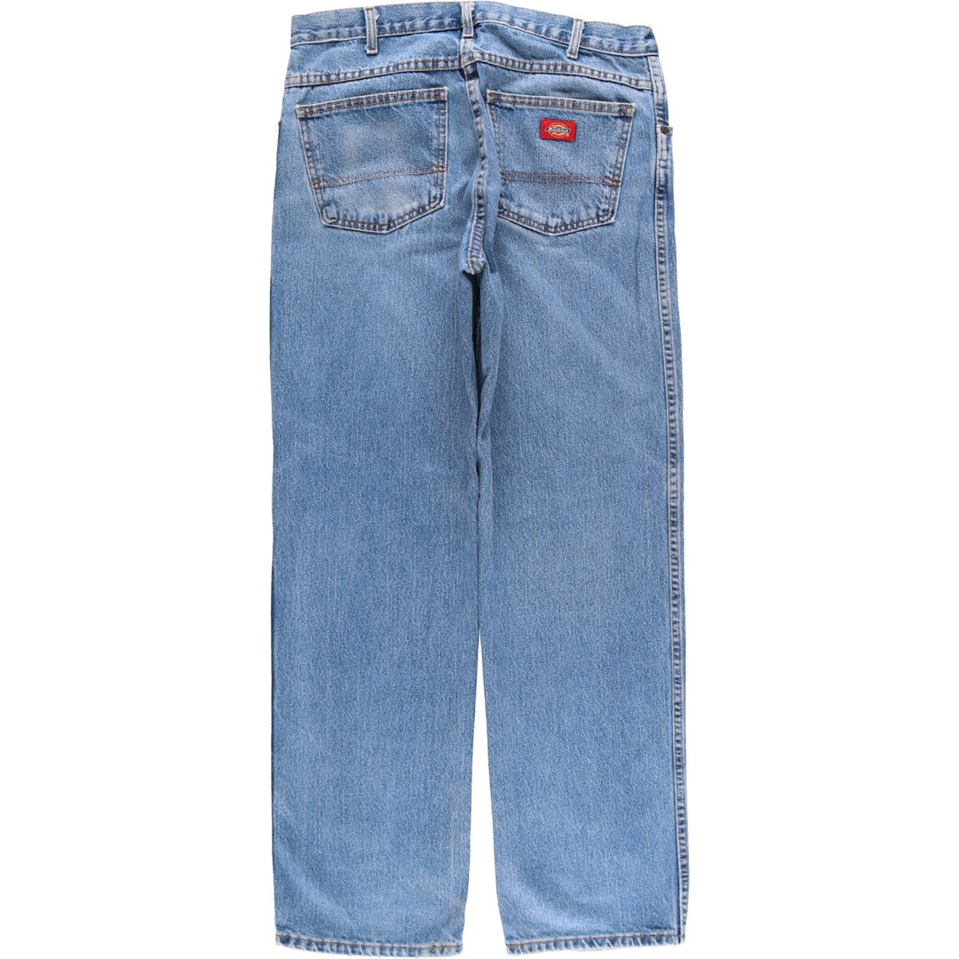 Dickies Straight Denim Pants for Men, W33 equivalent cotton blue type Vintage Second Hand