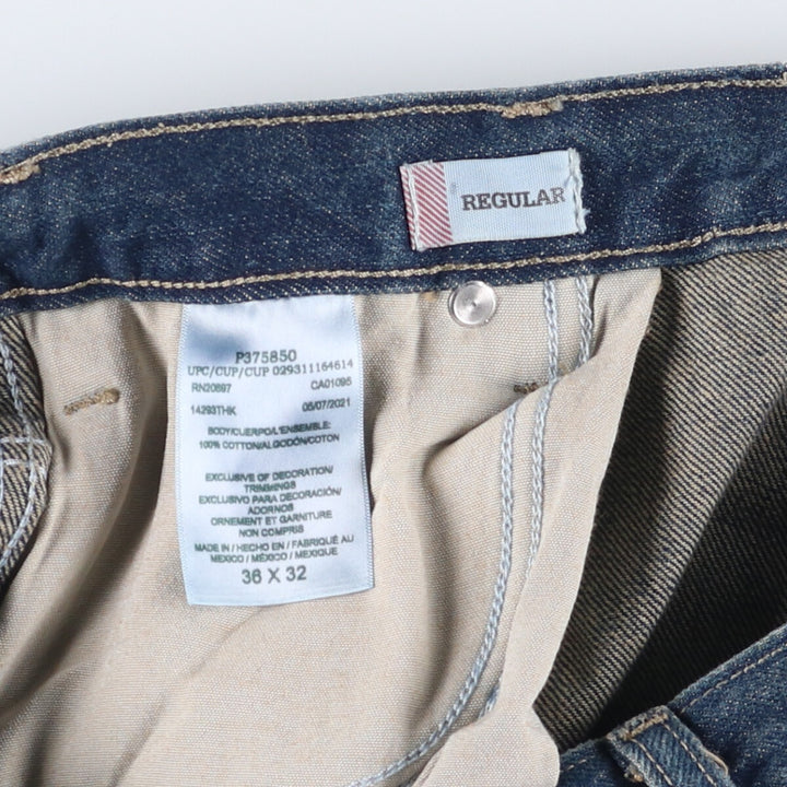 Dickies Regular Tapered Denim Pants, Men's, Size W37 cotton navy blue type Vintage Second Hand