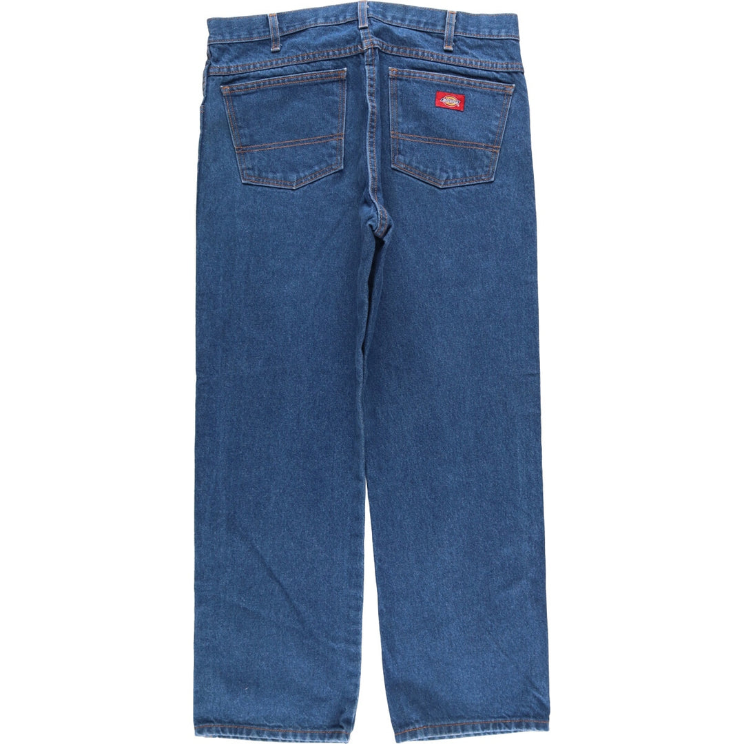 Dickies tapered denim pants for men, equivalent to W37 unclear navy blue type Vintage Second Hand