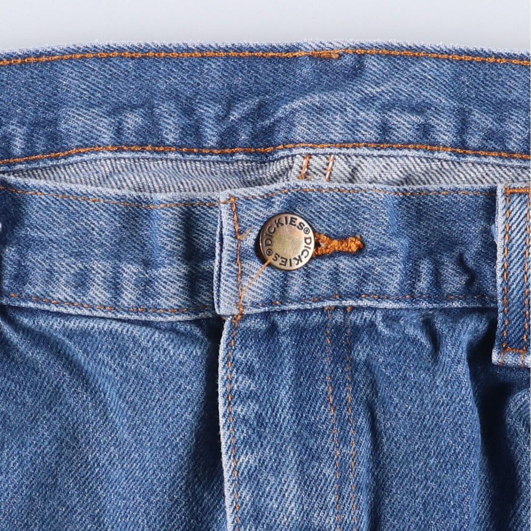 Dickies tapered denim pants for men, equivalent to W35 cotton blue type Vintage Second Hand