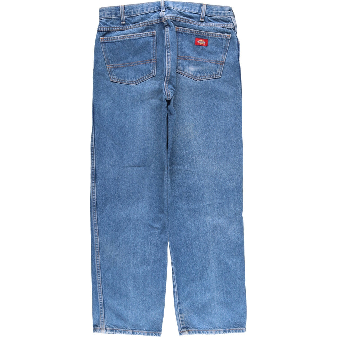 Dickies tapered denim pants for men, equivalent to W34 cotton blue type Vintage Second Hand