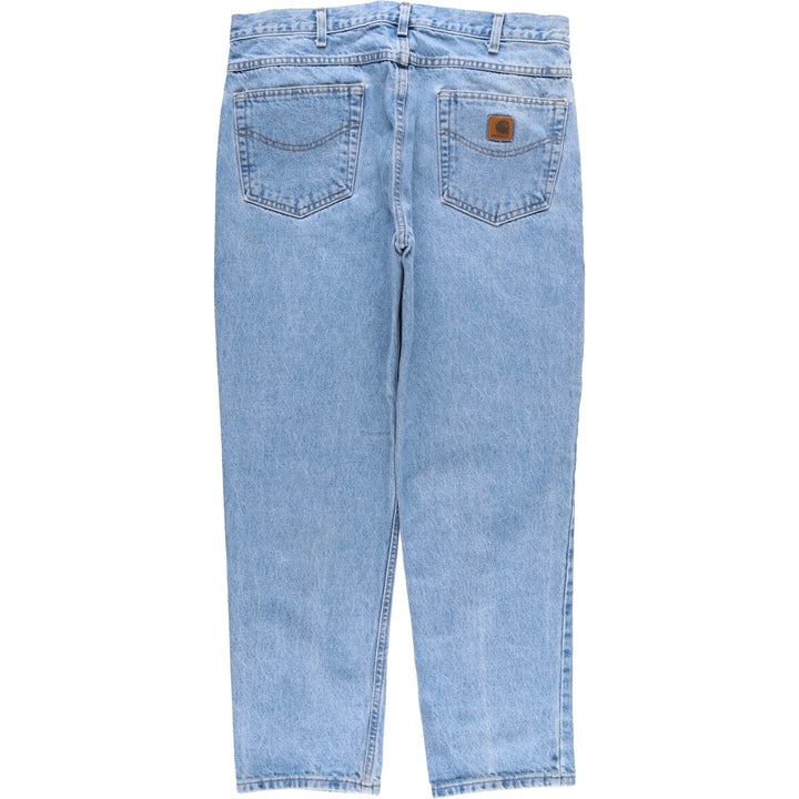2000'S Carhartt Traditional Fit Tapered Denim Pants, Men's Size 37 cotton blue type Vintage Second Hand
