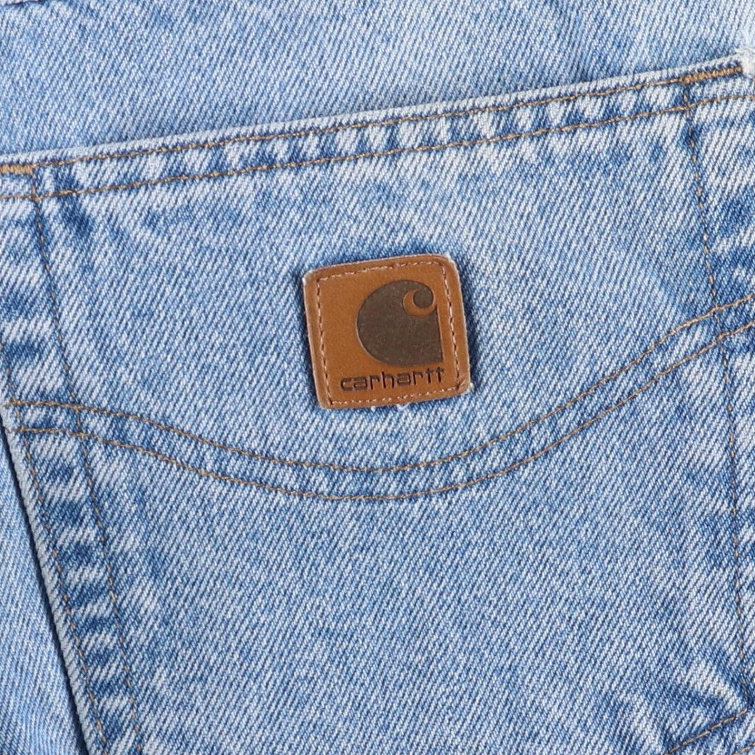 2000'S Carhartt Traditional Fit Tapered Denim Pants, Men's Size 37 cotton blue type Vintage Second Hand