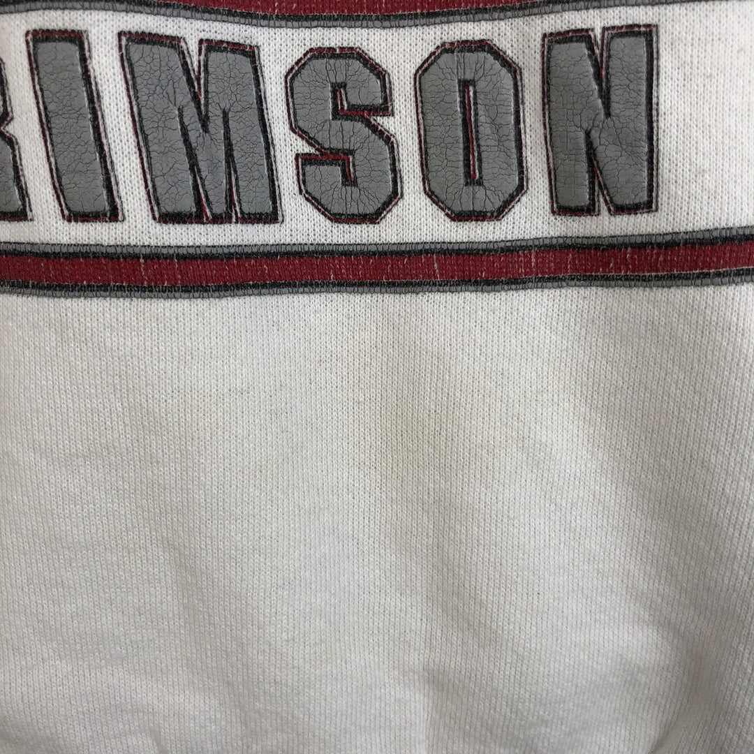 Vintage 90'S college sweatshirt, size L, men's unclear white type Vintage Second Hand
