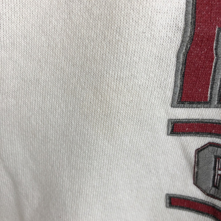 Vintage 90'S college sweatshirt, size L, men's unclear white type Vintage Second Hand