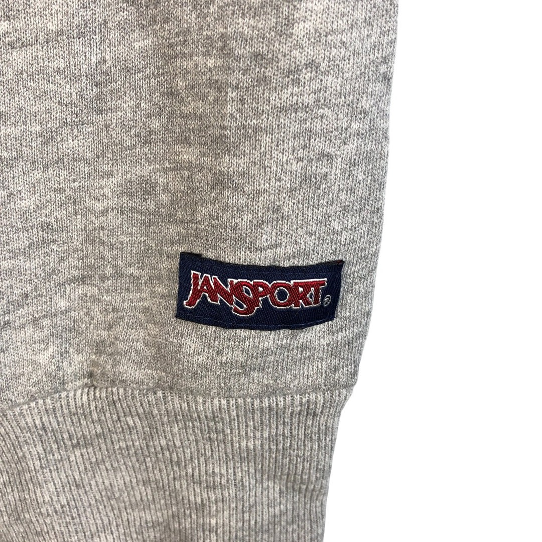 90'S Jansport College Sweatshirt, Made in USA, Men's XL, Vintage cotton gray type Vintage Second Hand
