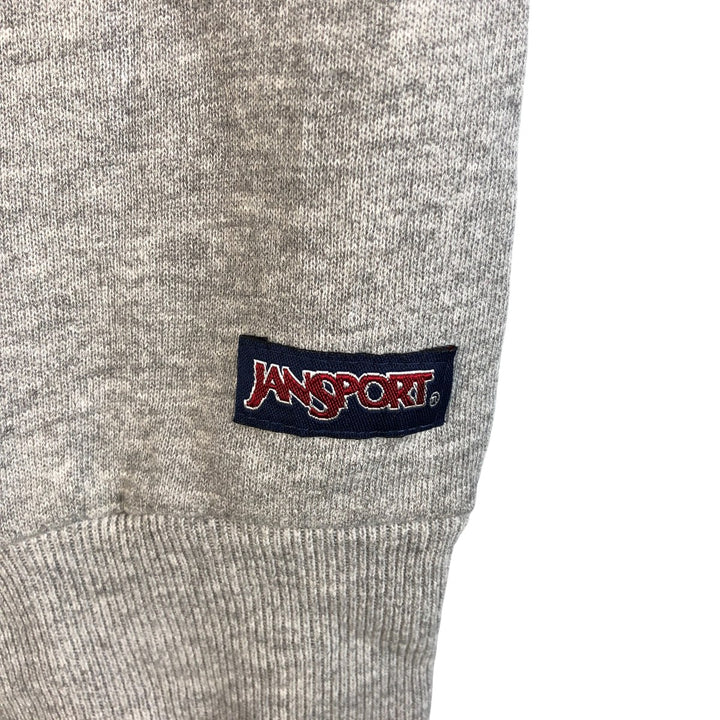 90'S Jansport College Sweatshirt, Made in USA, Men's XL, Vintage cotton gray type Vintage Second Hand