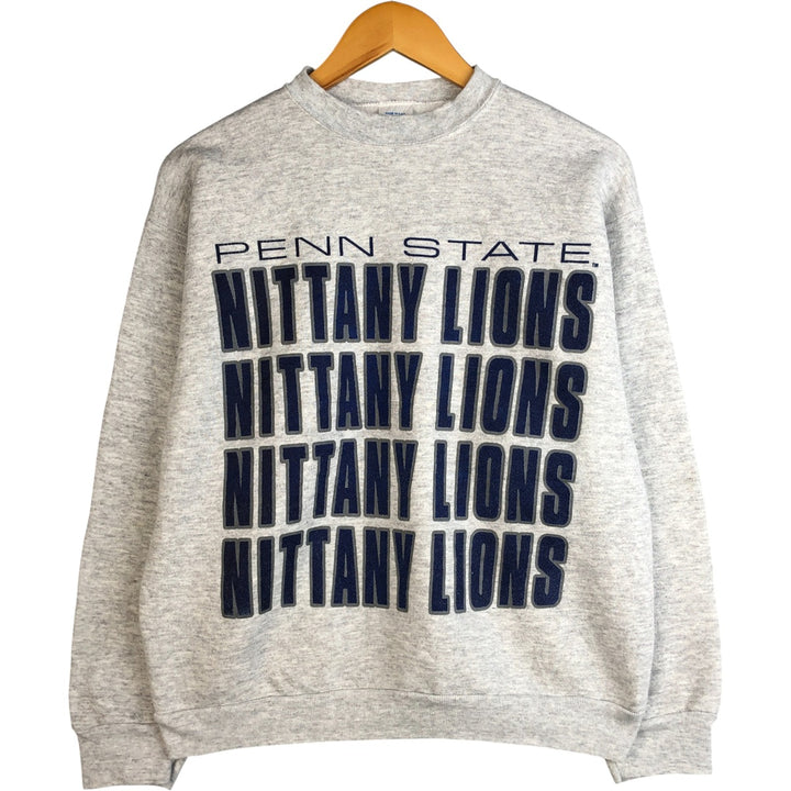 Vintage JOSTENS PENN STATE Pennsylvania State University college sweatshirt, made in the USA, size L, men's. cotton gray type Vintage Second Hand