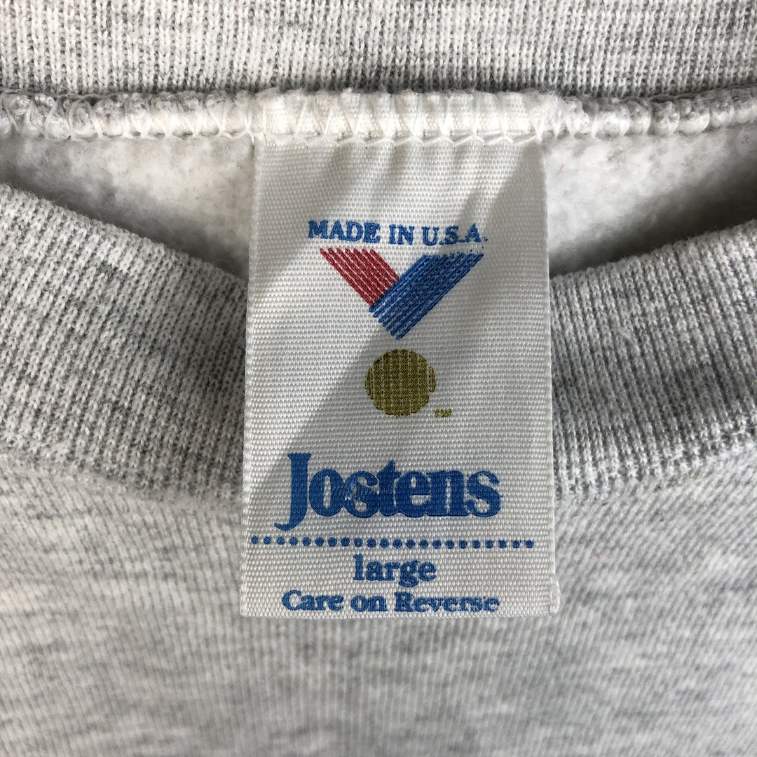 Vintage JOSTENS PENN STATE Pennsylvania State University college sweatshirt, made in the USA, size L, men's. cotton gray type Vintage Second Hand
