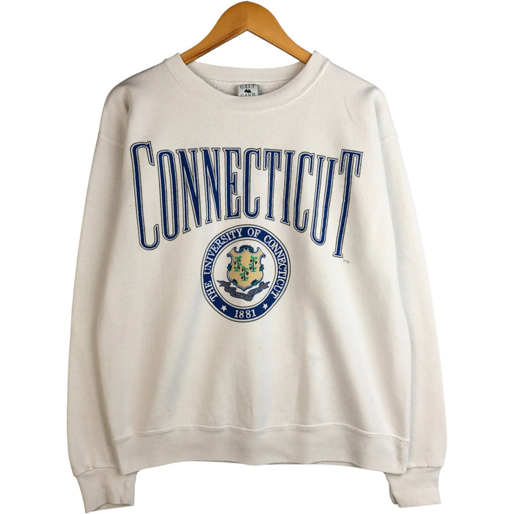 Vintage 90'S GALT SAND college sweatshirt, made in the USA, size L, men's cotton white type Vintage Second Hand