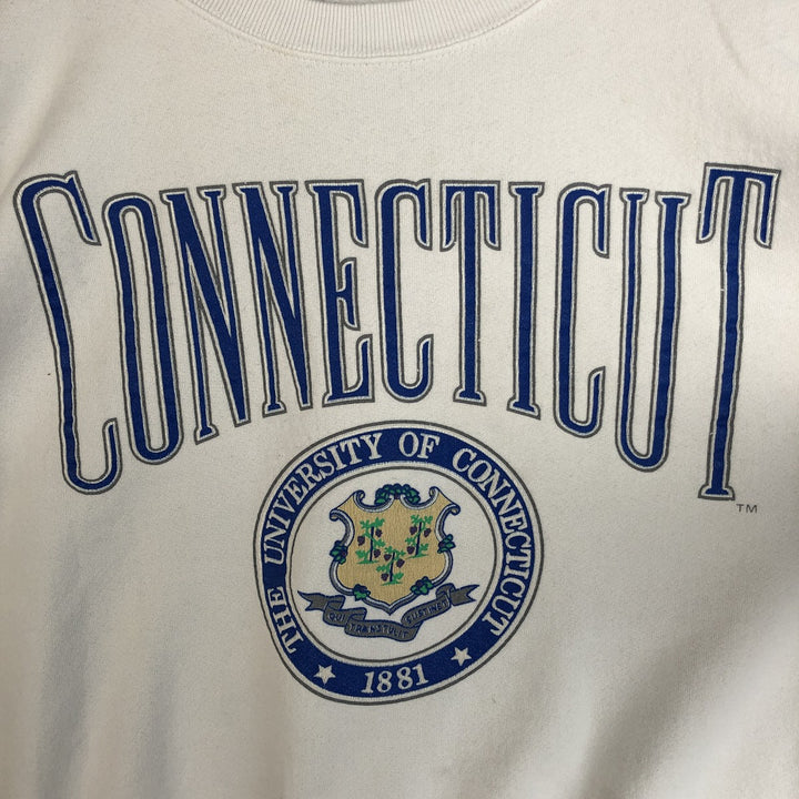 Vintage 90'S GALT SAND college sweatshirt, made in the USA, size L, men's cotton white type Vintage Second Hand