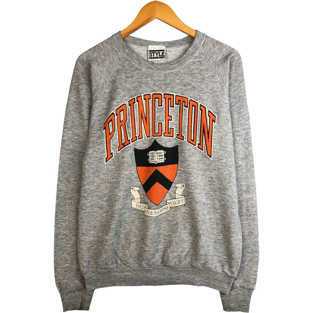 90'S Screen Stars Princeton University Triple Print College Sweatshirt, Made in USA, Men's Size XL cotton gray type Vintage Second Hand
