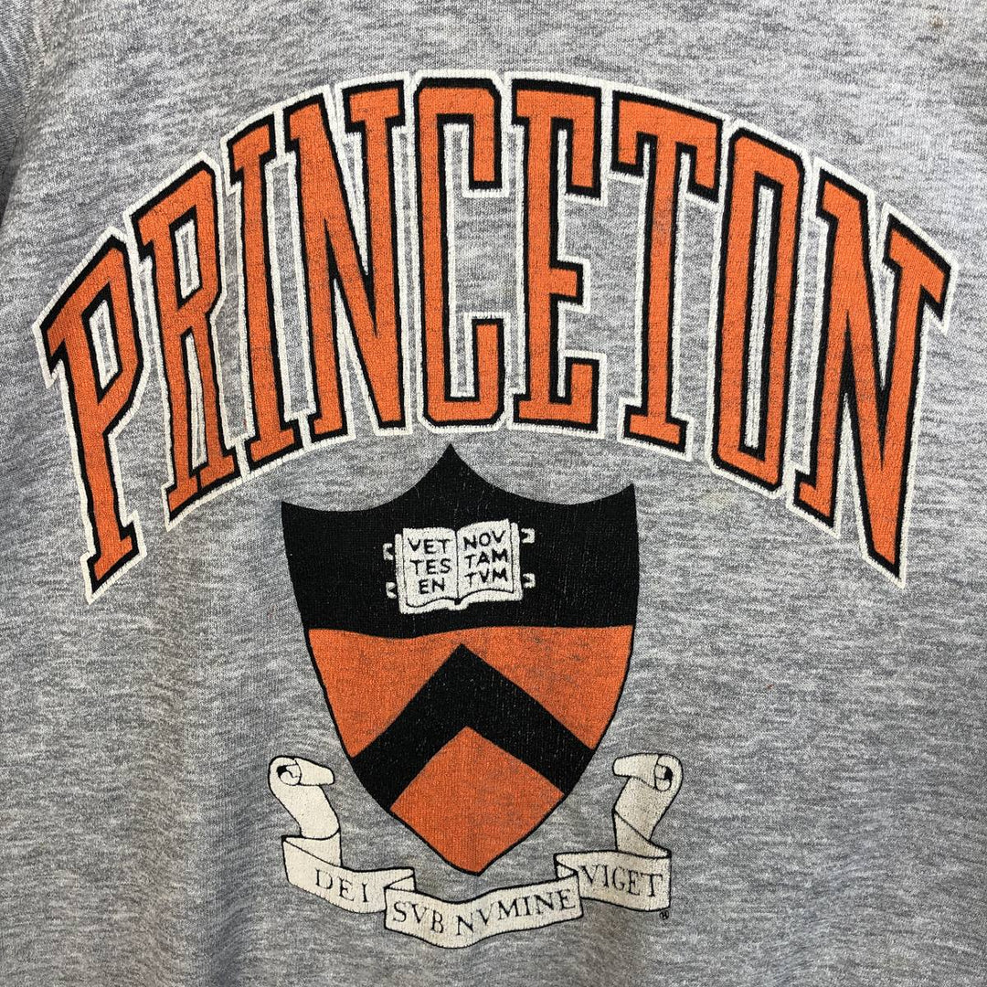 90'S Screen Stars Princeton University Triple Print College Sweatshirt, Made in USA, Men's Size XL cotton gray type Vintage Second Hand