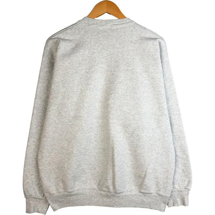 90'S Fruit of the Loom College Sweatshirt, Made in USA, Men's Size L, Vintage cotton gray type Vintage Second Hand
