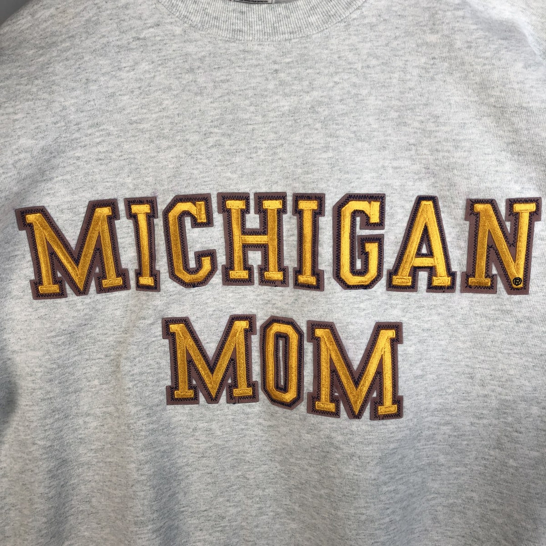 90'S Fruit of the Loom College Sweatshirt, Made in USA, Men's Size L, Vintage cotton gray type Vintage Second Hand
