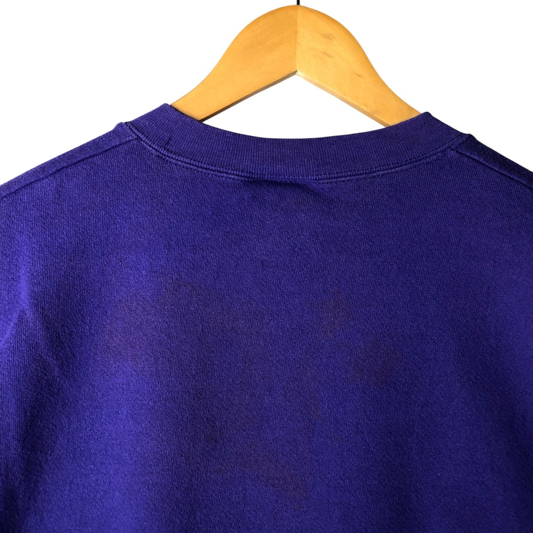 Vintage 90'S Lee dog print college character sweatshirt, made in the USA, men's size XL cotton purple type Vintage Second Hand