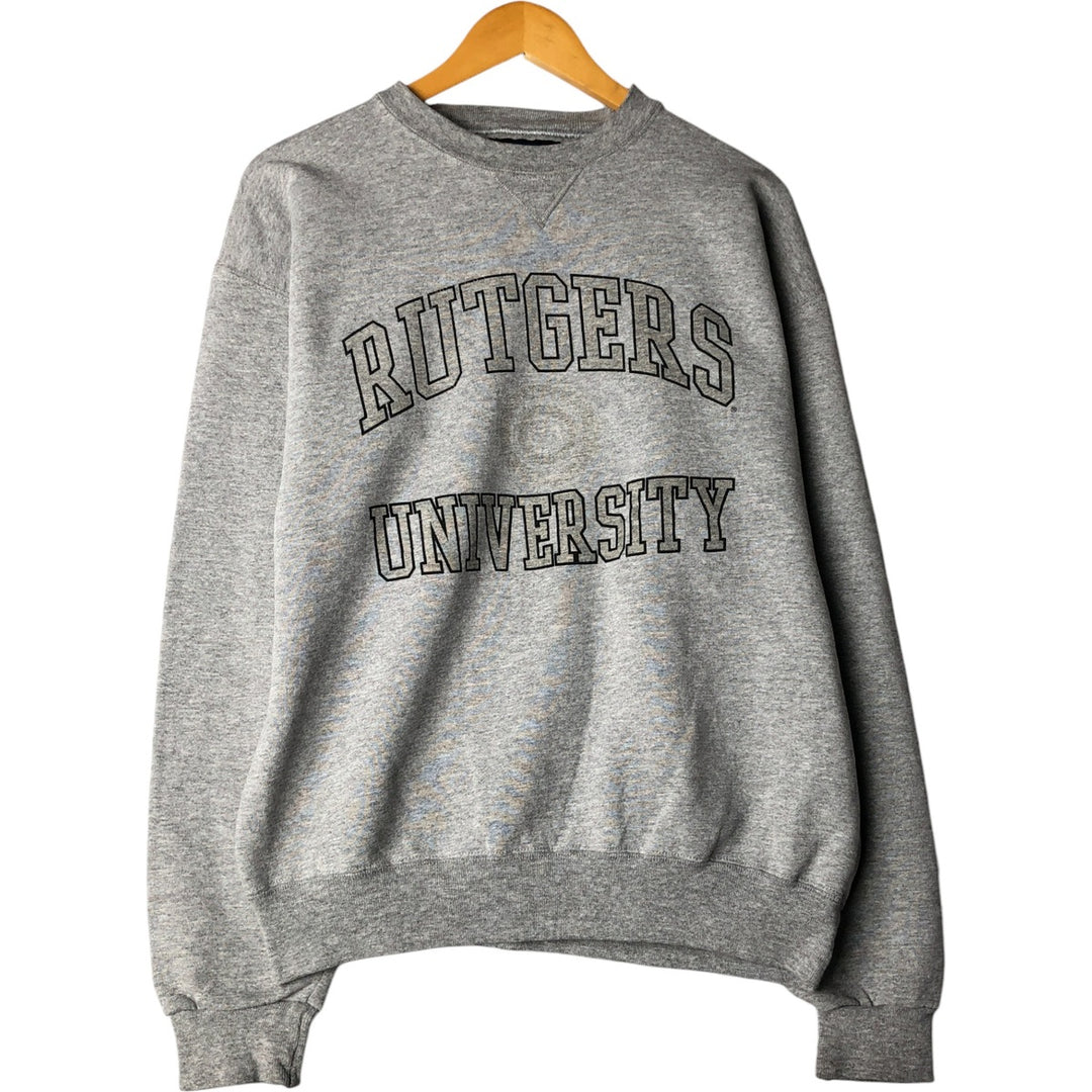 Vintage 90'S SOFFE SUPER SWEATS college sweatshirt, made in the USA, size L, men's cotton gray type Vintage Second Hand