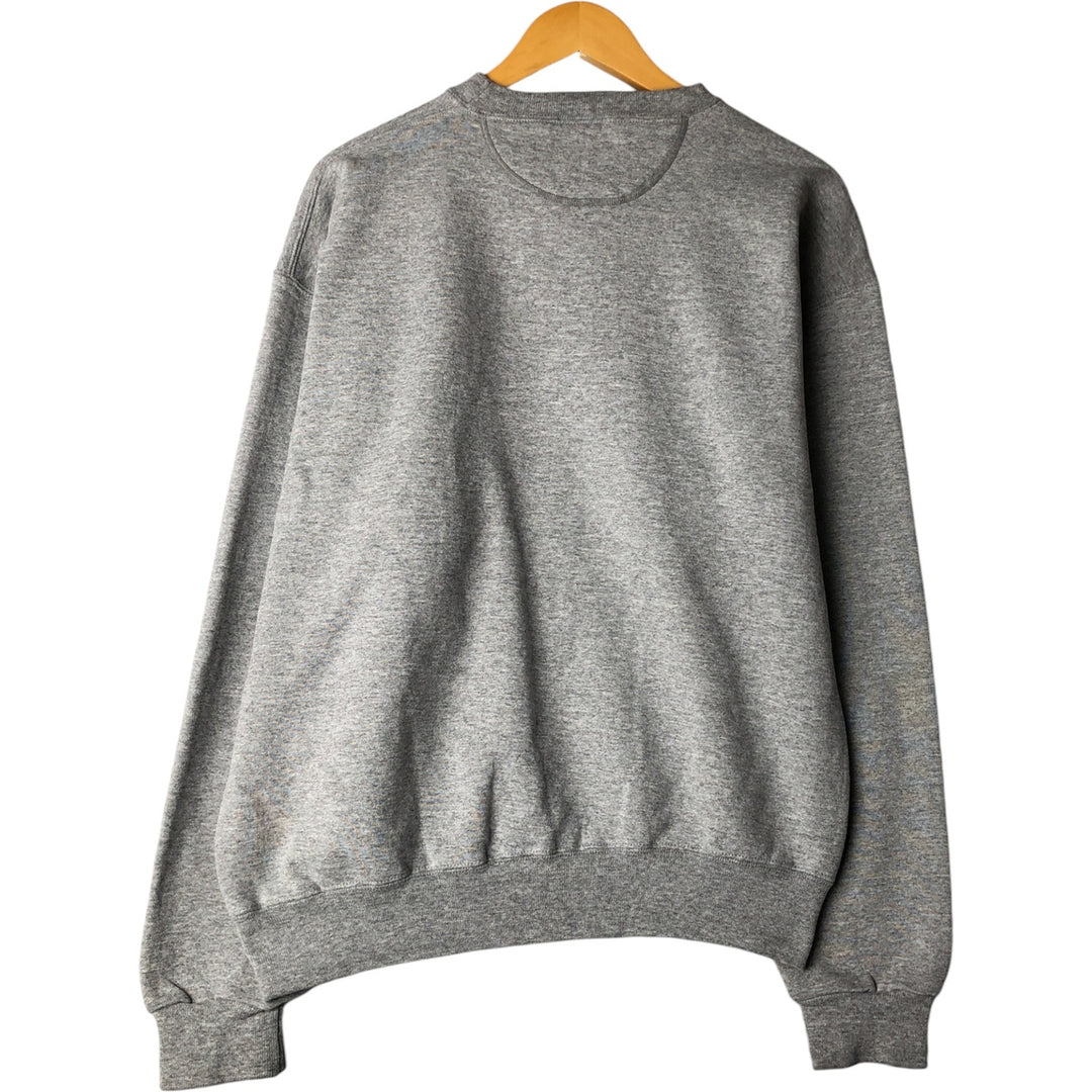 Vintage 90'S SOFFE SUPER SWEATS college sweatshirt, made in the USA, size L, men's cotton gray type Vintage Second Hand