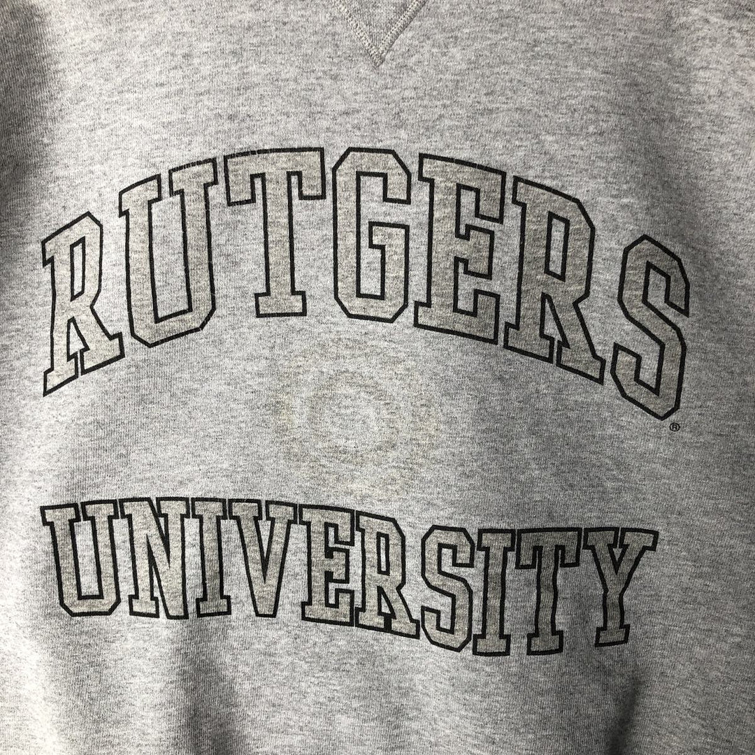 Vintage 90'S SOFFE SUPER SWEATS college sweatshirt, made in the USA, size L, men's cotton gray type Vintage Second Hand