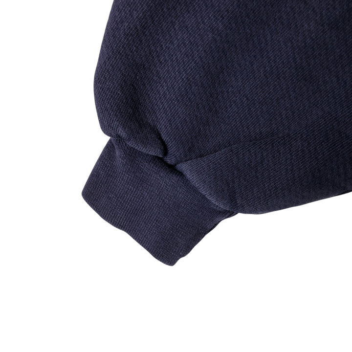 90'S Russell High Cotton College Sweatshirt, Made in USA, Men's Size L, Vintage cotton navy blue type Vintage Second Hand