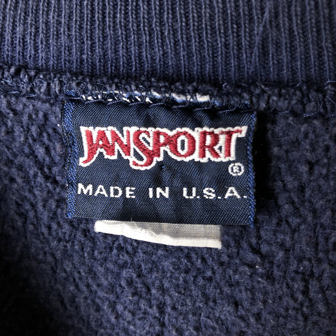 Jansport Vintage College Sweatshirt, Made in USA, Men's Size XL unclear navy blue type Vintage Second Hand