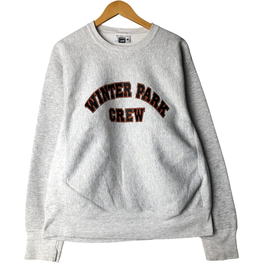 Vintage 90'S Lee printed sweatshirt, made in USA, size L for men cotton gray type Vintage Second Hand