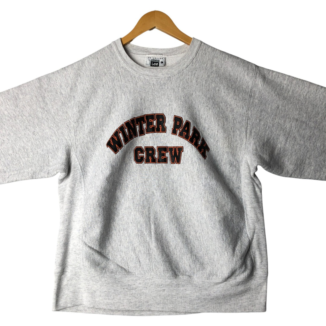 Vintage 90'S Lee printed sweatshirt, made in USA, size L for men cotton gray type Vintage Second Hand