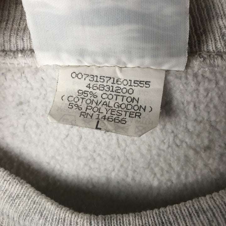 Vintage 90'S Lee printed sweatshirt, made in USA, size L for men cotton gray type Vintage Second Hand