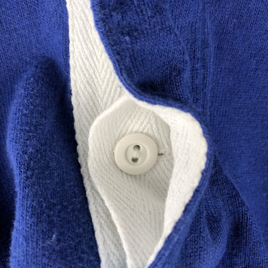Ralph Lauren POLO by Ralph Lauren long sleeve rugby shirt, men's size L cotton blue type Vintage Second Hand