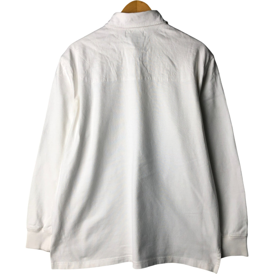 Ralph Lauren POLO by Ralph Lauren long sleeve rugby shirt, men's size L cotton white type Vintage Second Hand