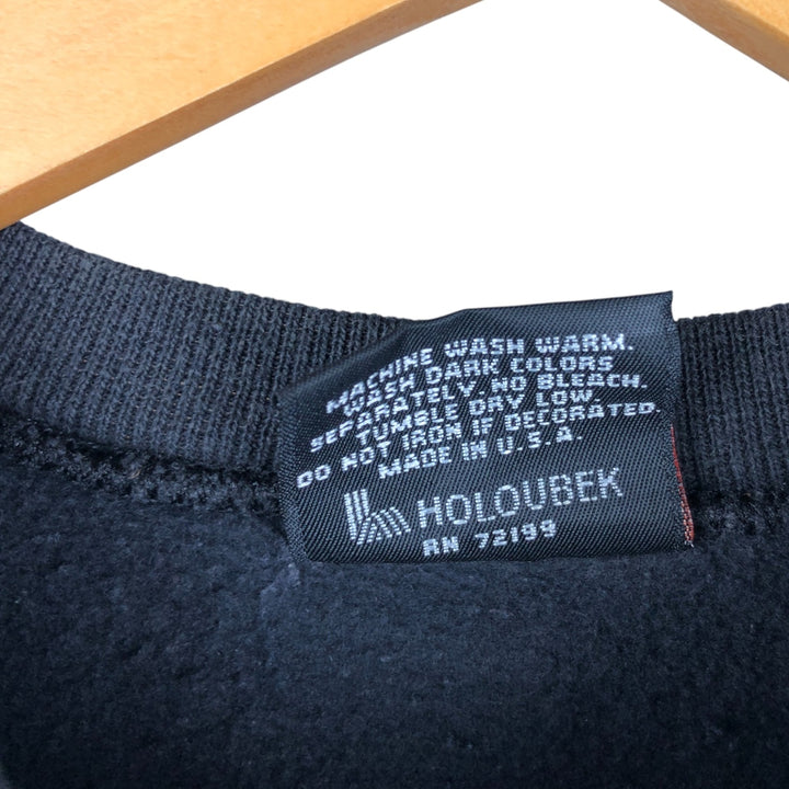 90'S Harley-Davidson Eagle Pattern Advertising Sweatshirt, Made in USA, Men's XL cotton black type Vintage Second Hand