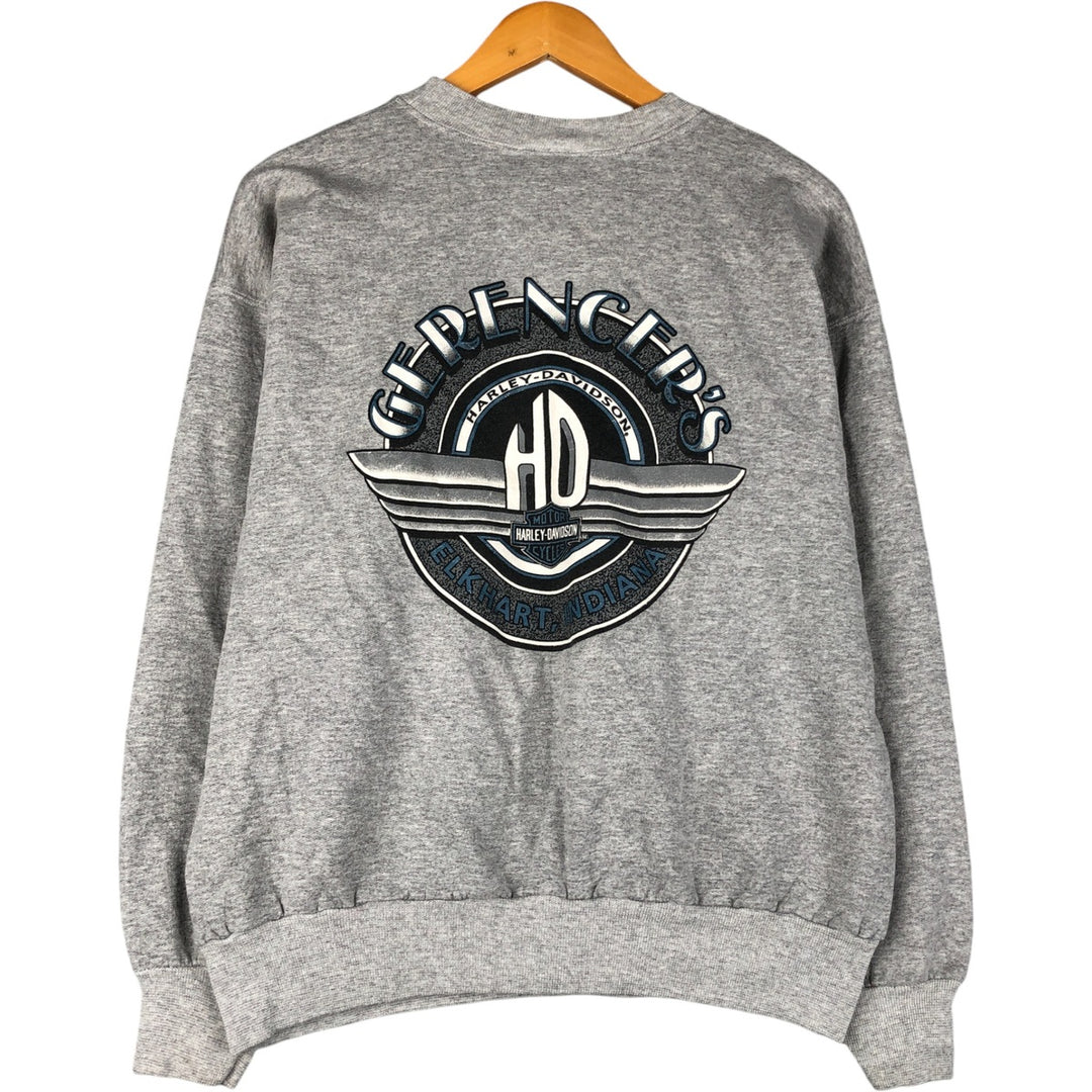 Hanes Harley-Davidson Advertising Sweatshirt, Men's Size L cotton gray type Vintage Second Hand