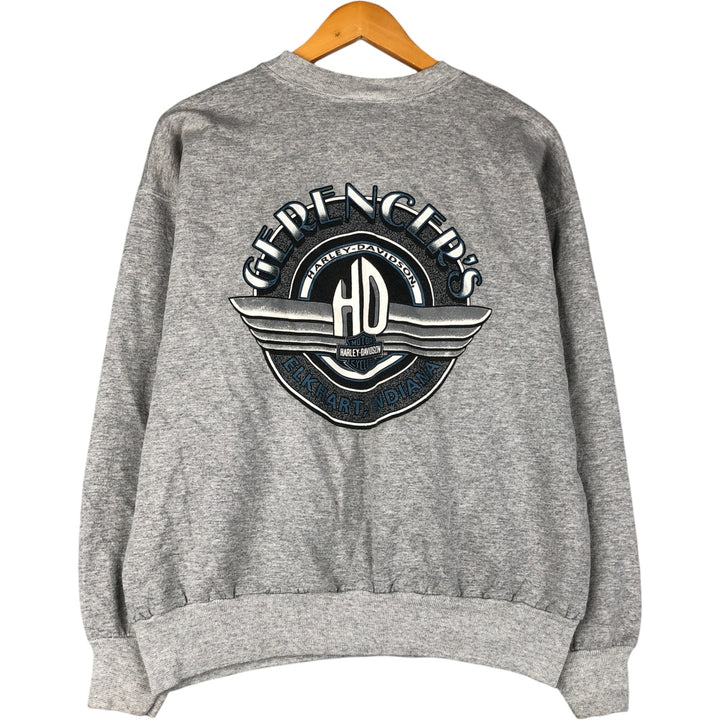 Hanes Harley-Davidson Advertising Sweatshirt, Men's Size L cotton gray type Vintage Second Hand