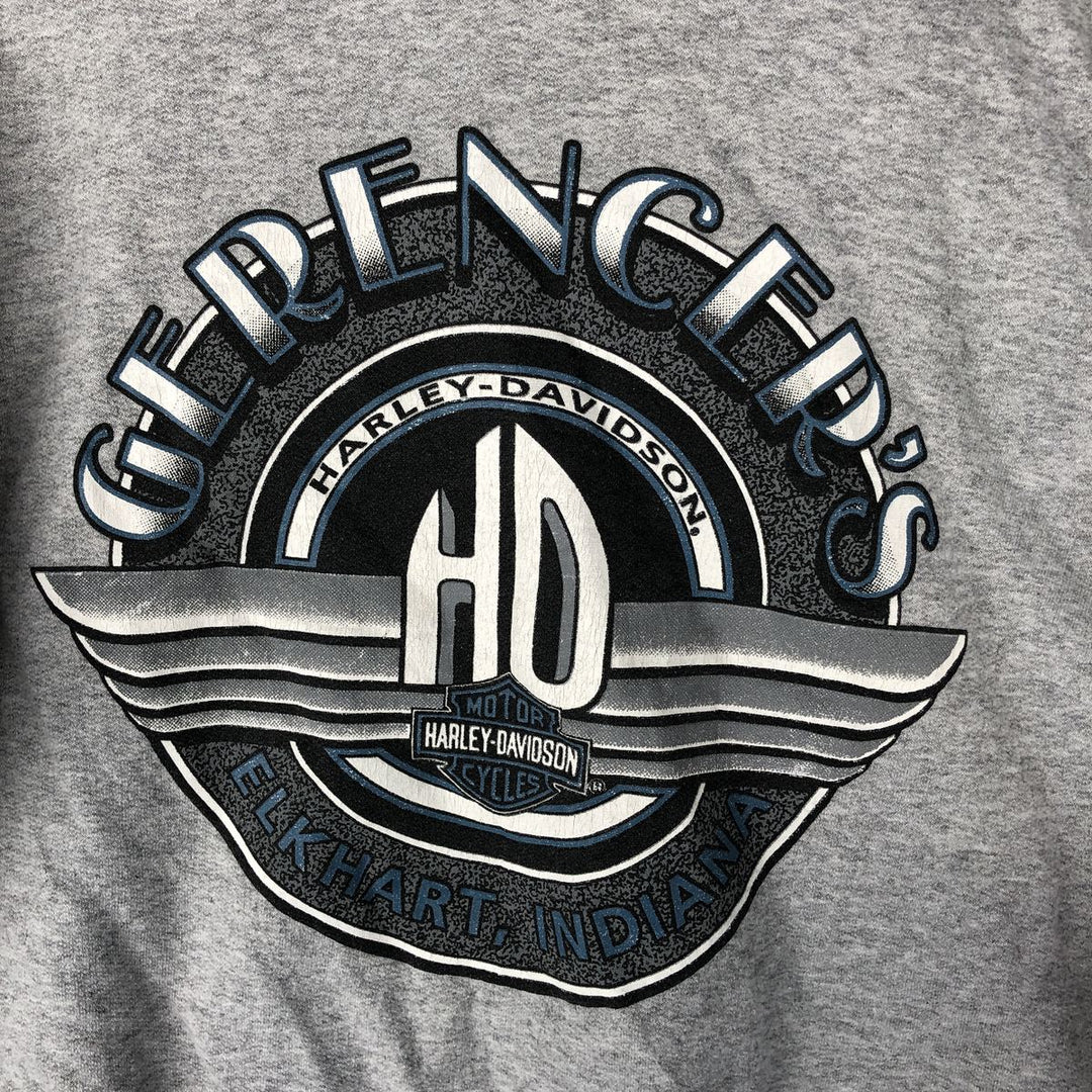 Hanes Harley-Davidson Advertising Sweatshirt, Men's Size L cotton gray type Vintage Second Hand