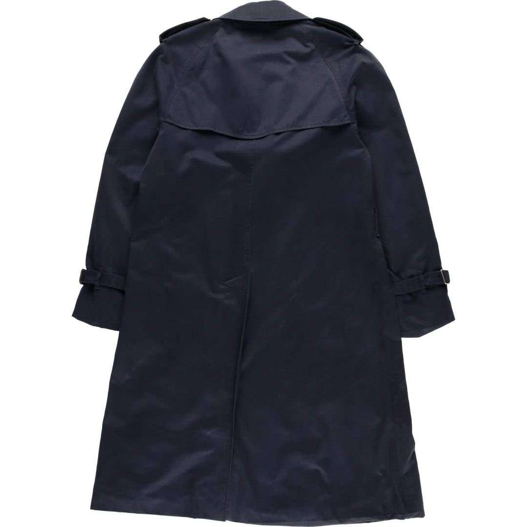 Burberry trench coat, made in England, size M cotton navy blue type Vintage Second Hand