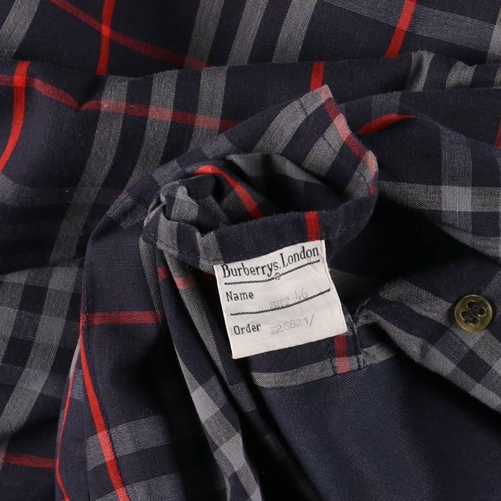 Burberry trench coat, made in England, size M cotton navy blue type Vintage Second Hand