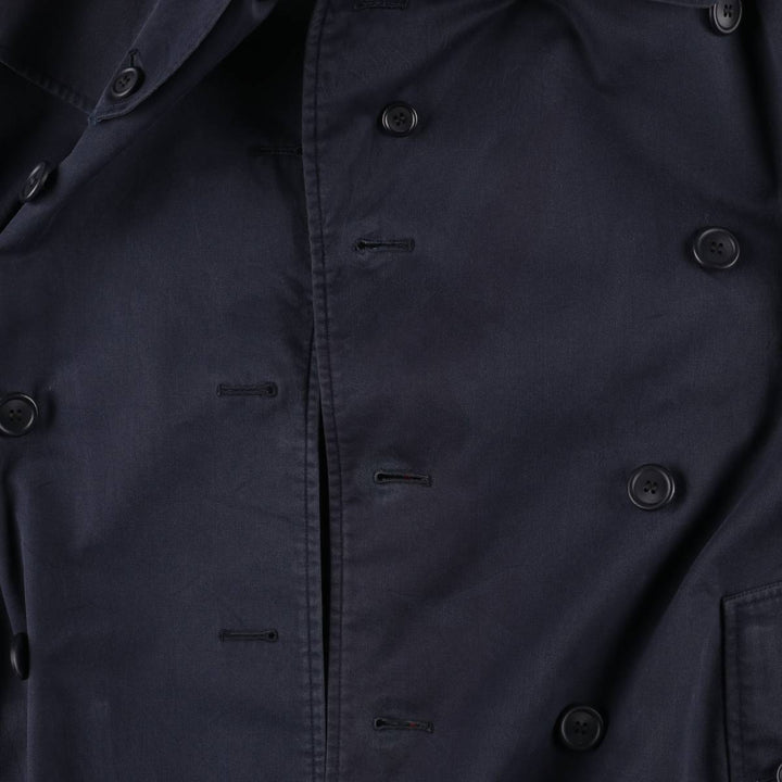Burberry trench coat, made in England, size M cotton navy blue type Vintage Second Hand