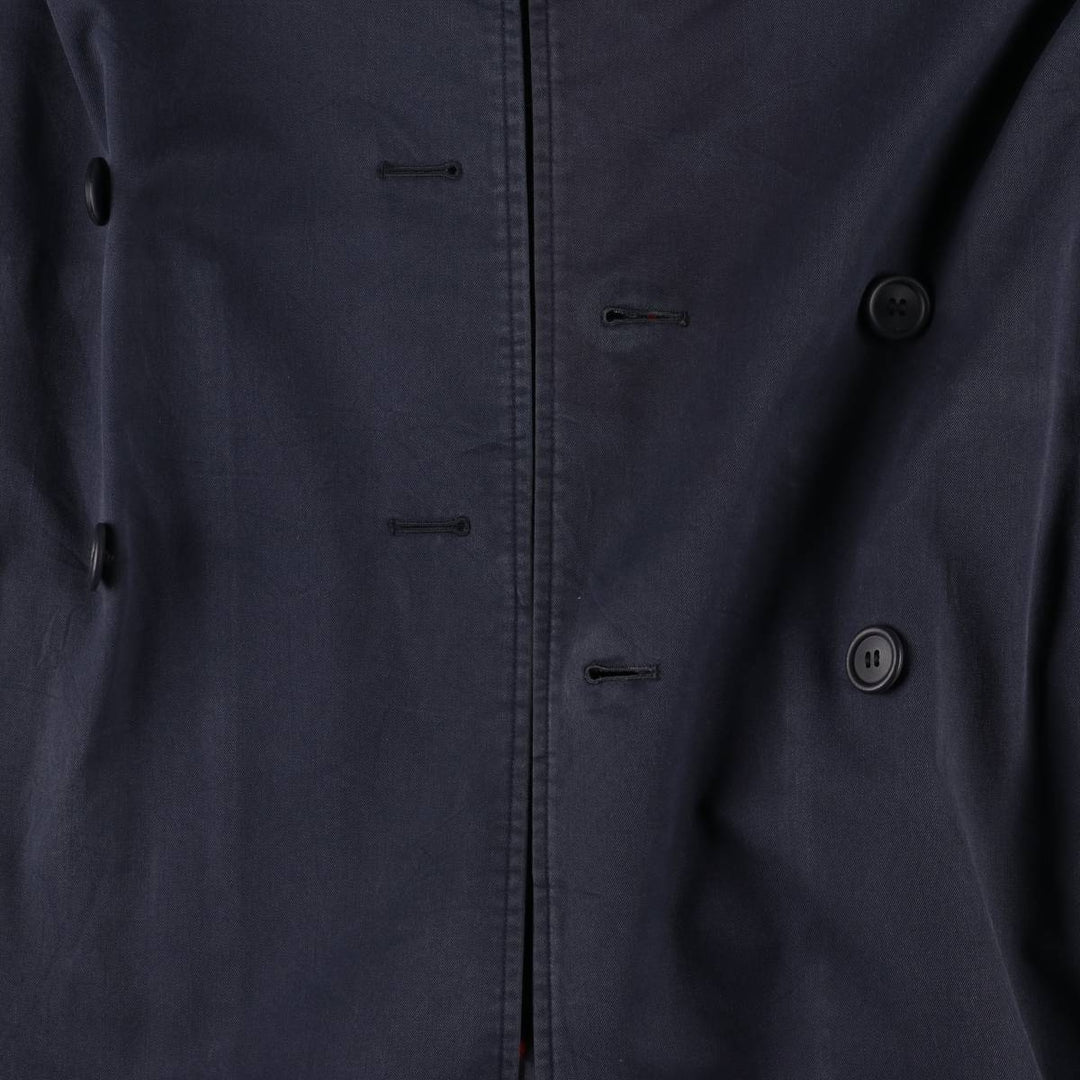 Burberry trench coat, made in England, size M cotton navy blue type Vintage Second Hand