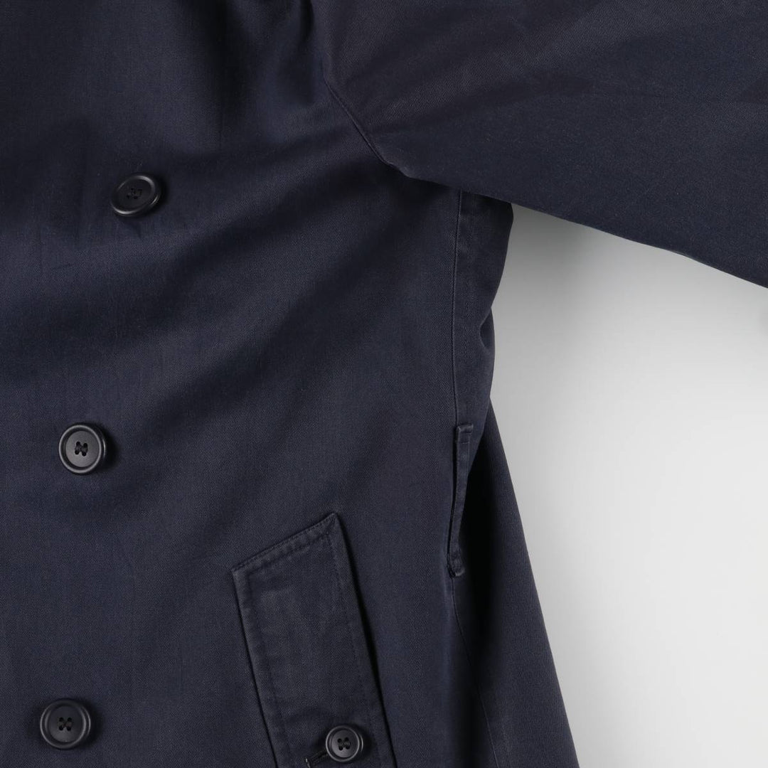 Burberry trench coat, made in England, size M cotton navy blue type Vintage Second Hand
