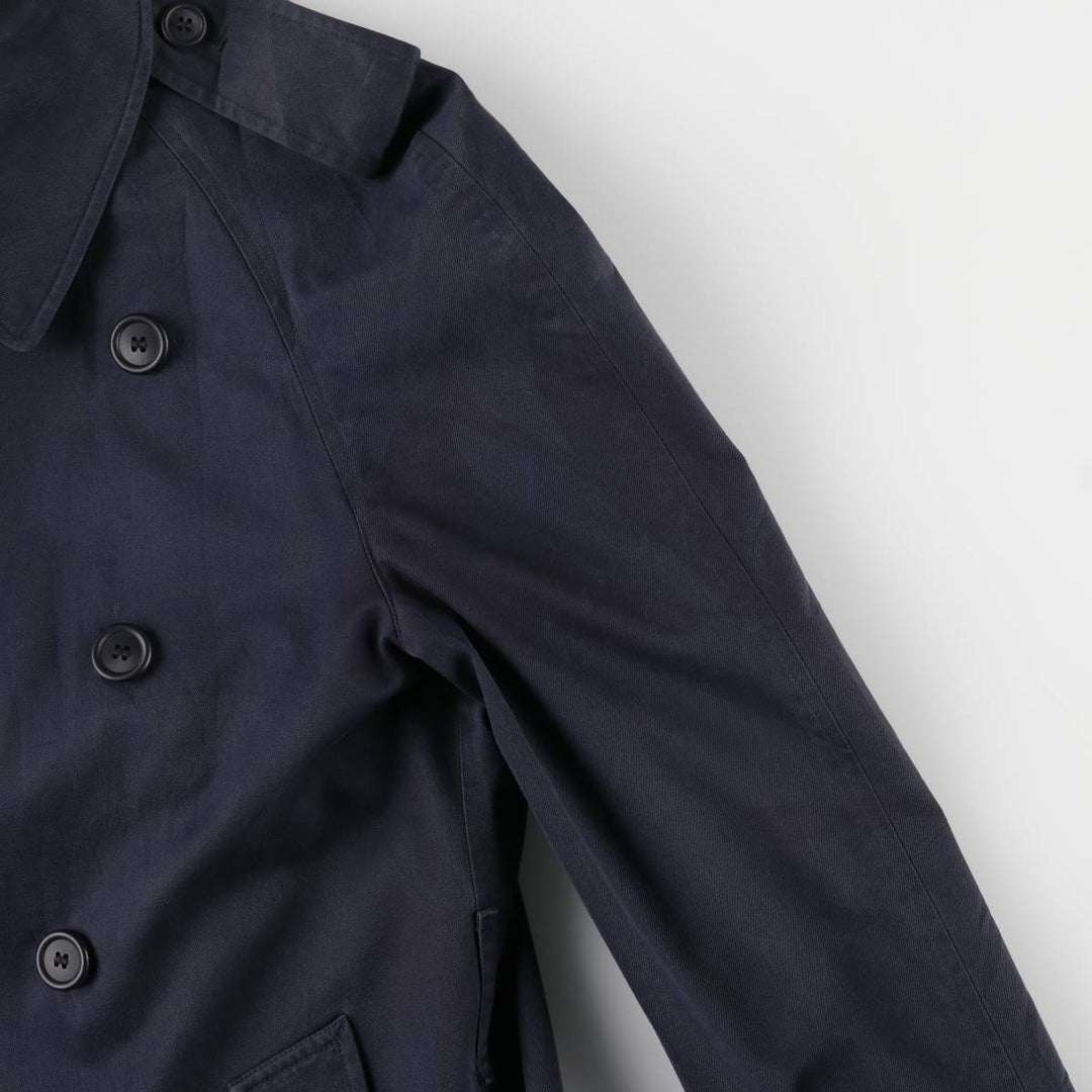 Burberry trench coat, made in England, size M cotton navy blue type Vintage Second Hand