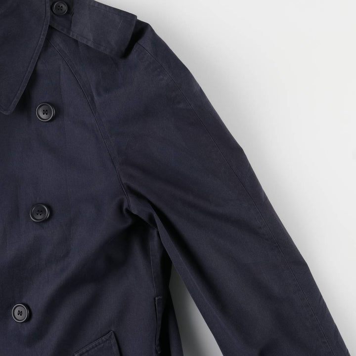 Burberry trench coat, made in England, size M cotton navy blue type Vintage Second Hand
