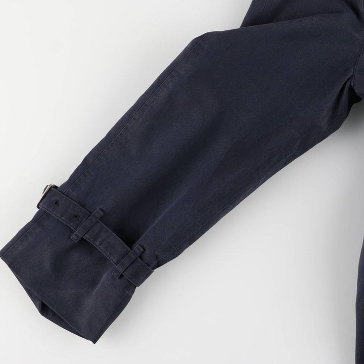 Burberry trench coat, made in England, size M cotton navy blue type Vintage Second Hand